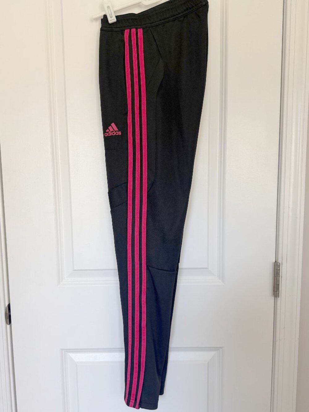 Adidas Women's Tiro 19 Training Pants in Black/Bright Pink - Sz S